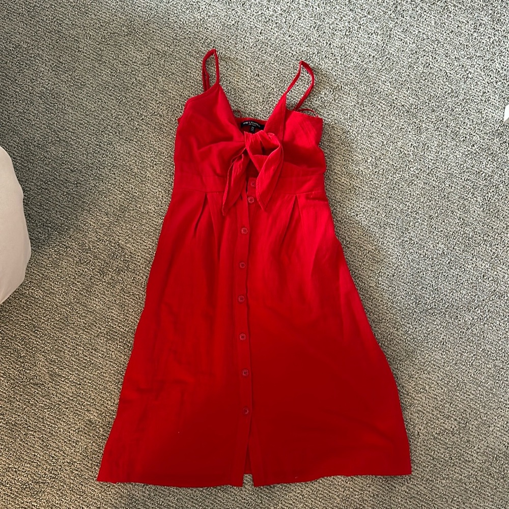 Red summer dress